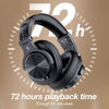 Picture of OneOdio A70 Bluetooth Over Ear Headphones, Wireless Headphones with 72H Playtime, Hi-Res, Built-in Mic, 3.5mm/6.35mm Wired Audio Jack for Studio Monitor & Mixing DJ Guitar AMP, Computer PC Gaming