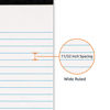 Picture of Amazon Basics Wide Ruled Lined Writing Note Pads, 8.5 inch x 11.75 inch, White, 12 Count (12 Pack of 50)
