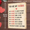 Picture of IDU Valentines Day Card,Valentines Day Cards Gifts for Him Her,Valentines Day Card for Husband Wife Boyfriend Girlfriend Fiance Fiancee Men Women - You Are My Favorite Love Note