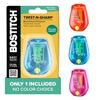 Picture of Bostitch Office Pencil Sharpener, Manual, One Assorted Color, Twist-n-Sharp, Kids, Boys, Girls, Colored Pencils, 1 Pack