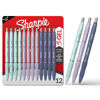 Picture of Sharpie S-Gel, Gel Pens, Medium Point (0.7mm), Assorted Fashion Barrels, Black Ink, 12 Count - Office, Teacher, School Supplies