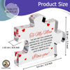 Picture of to My Man - Engraved Acrylic Block Puzzle 4.1 x 3.5 inch Gifts for Him for Husband - Fiance Birthday Gifts, Valentines Day Gift for Boyfriend - Cool Wedding Couple