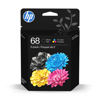 Picture of HP 68 Black/Tri-Color Ink Cartridges (2-Pack) | Works Envy 6100e, 6500e Series | Eligible for Instant Ink | 6L6S2TN | Packaging May Vary