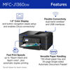 Picture of Brother Work Smart 1360 Wireless Color Inkjet All-in-One Printer with Automatic Duplex Printing and 1.8” Color Display | Includes Refresh Subscription Trial(1) (MFC-J1360DW) (Uses LC501 Series Inks)