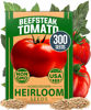 Picture of HOME GROWN Beefsteak Tomato Seed Pack - 300 Heirloom Tomato Seeds for Planting Outdoors High-Yield Non-GMO Vegetable Seeds for Growing Large, Meaty Tomatoes for Summer Dishes (Solanum lycopersicum)