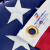 Picture of American Flag Durable Nylon 3x5 Ft Outdoor Heavy Duty, Made in USA American Flags ,Longest Lasting Non Fading American Flags for Outside 3x5,Waterproof Embroidered American Flag, All Weather US Flags Use Outdoor High Wind,Tear Proof America Flag Sewn Stri