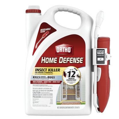 Picture of Ortho Home Defense Insect Killer for Indoor and Perimeter2 with Comfort Wand, Controls Ants, Roaches, Spiders and More, 1.33 gal