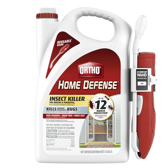 Picture of Ortho Home Defense Insect Killer for Indoor and Perimeter2 with Comfort Wand, Controls Ants, Roaches, Spiders and More, 1.33 gal