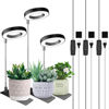 Picture of Aokrean Plant Grow Light, 48 LEDs Full Spectrum Grow Lights for Indoor Plants, Height Adjustable Small Halo Grow Light with Base, 3 Optional Spectrums, Auto Timer 3/9/12Hrs, 10 Brightness, 3 Pack