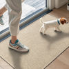 Picture of LEKEEPGO Door Mat 17"x29", Non Slip Door Mat Indoor Entrance, Rubber Backing Indoor Door mat Washable Absorbent Low-Profile Doormat Front Entryway Entry Resist Dirt Inside Door Mats, Khaki