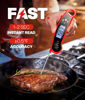 Picture of Meat Thermometer Digital - Instant Read Food Thermometer for Cooking Grilling, Candy, Air Fryer, Griddle Probe Kitchen Gadgets Essentials BBQ Accessories, Valentines Day Gifts for Him Her, Red
