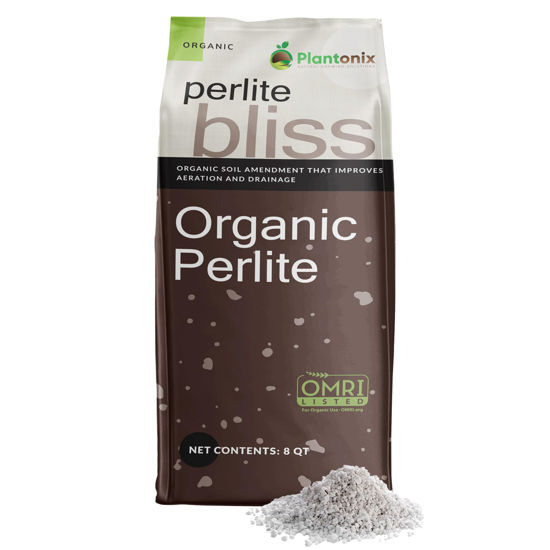 Picture of Perlite Bliss (8 Qts) - Organic Perlite for Plants Indoor Soil Amendment - Horticultural Perlite for Gardening & Seed Starting - Mix Easily with Potting Soil, Vermiculite, & Coco Coir for Plants