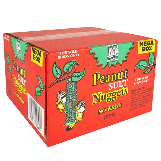 Picture of C&S Wild Bird Peanut Suet Nuggets Mega Box, 8 Pounds