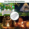 Picture of FEED GARDEN 6 Inch 50 Pack Hot-dip Galvanized Landscape Staples Plant Cover Spikes 11 Gauge Tent Stakes Garden Stakes Landscaping Fabric SOD Pins Yard Pins for Decoration Weed Barrier Fabric