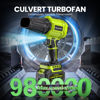 Picture of YUQUESEN Cordless Leaf Blower, 980,000 RPM Handheld Leaf Blower with 2 X 4.0Ah Batteries & Charger, Lightweight Leaf Blowers for Patio Cleaning, Lawn Care, Leaves, Dust - Light Green