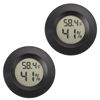 Picture of Mini Hygrometer Thermometer Digital Humidity Meter Indoor/Outdoor Humidity Monitor Reptile Thermometer for Greenhouse Garden Cellar Fahrenheit(℉)/ Celsius(℃) 2 Pack