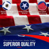 Picture of American Flag Made in USA | American Flags for Outside 3X5 | Premium US Flag 3X5 Heavy Duty Outdoor with Embroidered Stars and Sewn Stripes.