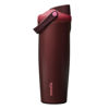 Picture of Owala FreeSip Sway Insulated Stainless Steel Water Bottle with Two-Way Spout, Built-In Straw and Bucket Handle, Made for Travel, School, and Sports, 30oz, BPA Free, Leak Proof, Black Cherry