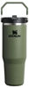 Picture of STANLEY IceFlow 2.0 Flip Straw Tumbler with Handle 30 oz | Twist On Lid and Flip Up Straw | Leakproof Water Bottle | Insulated Stainless Steel | BPA-Free | Dried Pine
