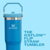 Picture of STANLEY IceFlow 2.0 Flip Straw Tumbler with Handle 30 oz | Twist On Lid and Flip Up Straw | Leakproof Water Bottle | Insulated Stainless Steel | BPA-Free | Dried Pine