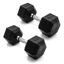 Picture of CAP Barbell 30 LB Rubber Coated Hex Dumbbell Hand Weight - Pair | Chrome Handle