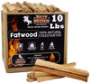 Picture of 10lb Fatwood Fire Starter Sticks | 100% Natural Fire Starters for Campfires, Firepit, Fireplaces, BBQ, Wood Stoves | Easy Ignition w/Just 2 Sticks | Camping Essentials by Billy Buckskin (10lb Box)