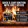 Picture of 10lb Fatwood Fire Starter Sticks | 100% Natural Fire Starters for Campfires, Firepit, Fireplaces, BBQ, Wood Stoves | Easy Ignition w/Just 2 Sticks | Camping Essentials by Billy Buckskin (10lb Box)