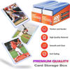 Picture of 400 Card Sleeves Hard Plastic, Arjiekwei 3"X4" Baseball Cards Protectors Plastic, Premium Card Holder for Trading Sports Baseball Football Game Cards (200 Hard Sleeve + 200 Soft Sleeve)