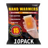 Picture of 10 Pack Hand Warmers Disposable - Up to 15 Hours of Heat - Super Long Lasting Air Activated Warmers, All Natural & Portable for Body, Hands & Toes - Odorless Hot Warmer Gifts for Winter Work