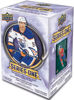 Picture of 2025 2026 Upper Deck Series One Hockey Unopened Blaster Box of Packs with a Young Guns Rookie Card, an OPC Glossy Card, an Encore Insert and Green Dazzler Card Plus