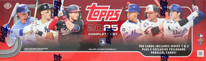 Picture of 2025 Topps Baseball Complete 705 Card Factory Sealed HOBBY Factory Set with (5) EXCLUSIVE FOILBOARDS #/417! Includes all Series 1 + 2 Cards Including Shohei Ohtani, Aaron Judge Bobby Witt Jr & More!