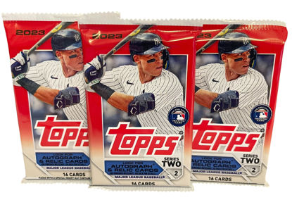 Picture of 2023 Topps Series Two Baseball Trading Cards, 3 Packs, 16 Cards per Pack, 48 Cards Total