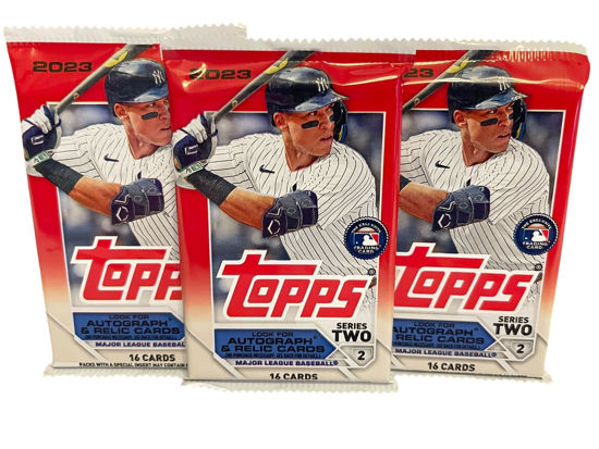 Picture of 2023 Topps Series Two Baseball Trading Cards, 3 Packs, 16 Cards per Pack, 48 Cards Total