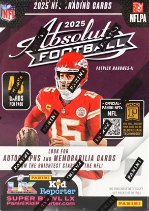 Picture of 2025 ABSOLUTE Football Series Blaster Box with 4 Green Parallels Possible Cam Ward Travis Hunter Jaxson Dart Shedeur Sanders and Other Rookies Plus Chance for Autograph and Memorabilia Cards