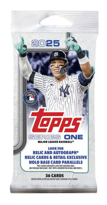 Picture of 2025 Topps Series 1 Baseball Trading Card MLB Jumbo Fat Pack