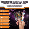 Picture of Assorted Basketball Cards 100-Count (1980s to The Present) Plus 2 Memorabilia Cards - Verified Basketball Card Packs from Licensed Manufacturers and Brands - No Two Packs are The Same