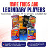 Picture of Basketball Card Gift Box | 1 Hit: Auto, Relic, or Numbered, 1 Superstar, Sealed Pack, 100 Assorted Basketball Cards | Rookie, Hall of Famers | Perfect Sports Card Gift for Collectors
