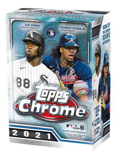 Picture of Topps 2021 Chrome Baseball Blaster Box, 32 cards per box