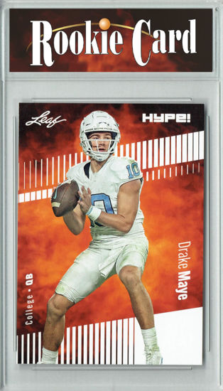Picture of Certified Mint+ Drake Maye 2023 Leaf HYPE #114a Only 5000 Made Rookie Card New England Patriots