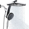 Picture of High Pressure Rain Shower Head: Upgrade Shower Heads with Handheld Spray Combo with Fixed Showerhead and 10 Sprays Handheld Shower Head, Detachable Shower head Built-in Magnetic Docking and Power Jets
