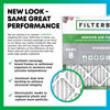 Picture of Filterbuy 16x25x1 Air Filter MERV 8 Essential Dust & Allergy Defense (6-Pack), Electrostatic Pleated HVAC AC Furnace Filters Replacement, Made in USA (Actual Size: 15.50 x 24.50 x 0.75)