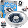 Picture of Sink Drain Strainer - Sink Stopper Kitchen Drain, 3 in 1 Kitchen Sink Drain Strainer with Anti-Clogging Basket, Kitchen Gadgets Clearance Sink Accessories, Fit US Standard 3-1/2'' Sink Hole, Silver