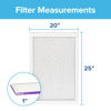 Picture of Filtrete 20x25x1 AC Furnace Air Filter, MERV 12, MPR 1500, CERTIFIED asthma & allergy friendly, 3 Month Pleated 1-Inch Electrostatic Air Cleaning Filter, 2-Pack (Actual Size 19.719x24.688x0.78 in)