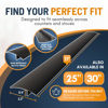 Picture of Linda’s Essentials Silicone Stove Gap Covers (2 Pack), Heat Resistant Oven Gap Filler Seals Gaps Between Stovetop and Counter, Easy to Clean Stove Gap Guard (21 Inches, Black)